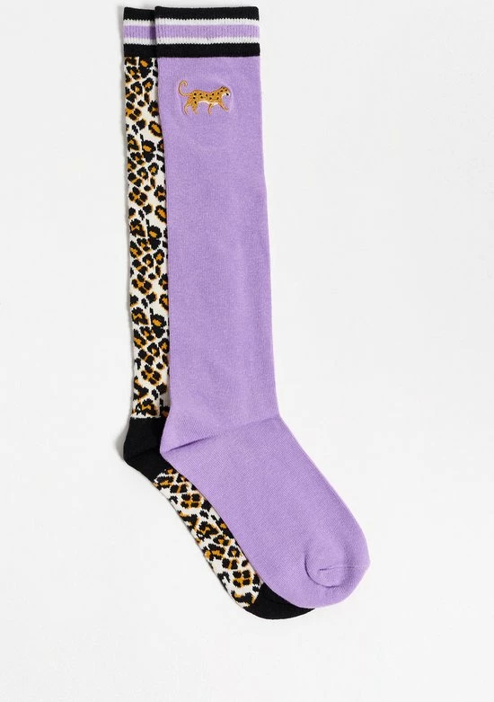 WE Fashion Meisjes Kniekousen, 2-pack - Maat 27-30 4 WE Fashion Meisjes Kniekousen, 2-pack - Maat 27-30 - Afbeelding 2