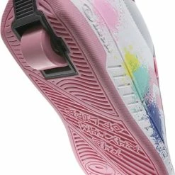 Breezy Rollers Kindersneakers Met Wieltjes - Wit Roze