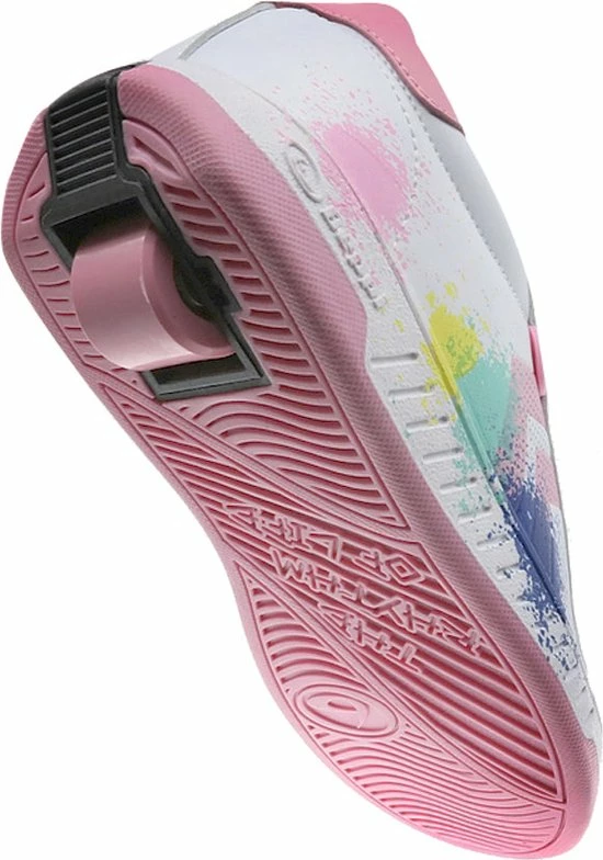 Breezy Rollers Kindersneakers Met Wieltjes - Wit Roze 3 Breezy Rollers Kindersneakers Met Wieltjes - Wit Roze