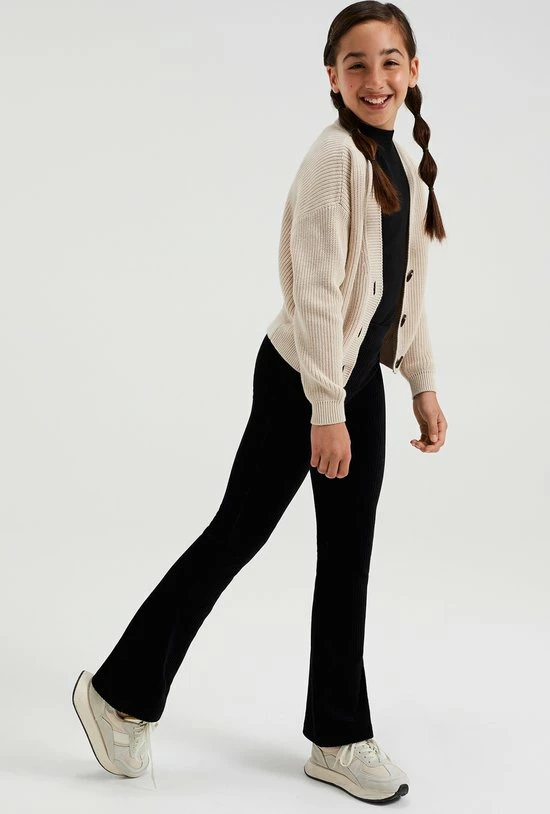 WE Fashion Meisjes Velvet Flared Legging Van Ribstof - Maat 116 8 WE Fashion Meisjes Velvet Flared Legging Van Ribstof - Maat 116 - Afbeelding 6