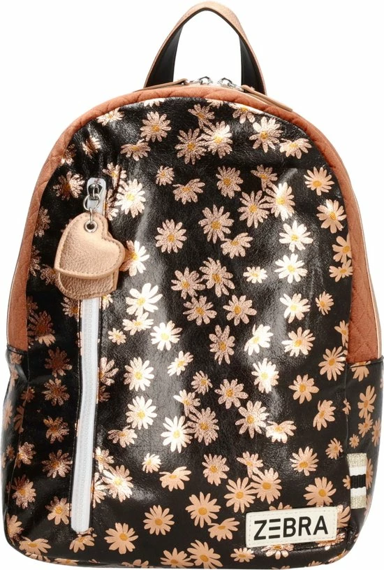 Zebra Trends Zebra Rugzak Flowers Brown Gold Rugtas + Armbandje 8 Zebra Trends Zebra Rugzak Flowers Brown Gold Rugtas + Armbandje - Afbeelding 6