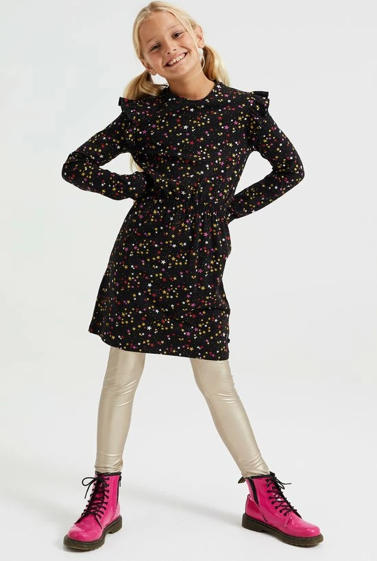 WE Fashion Meisjes Jurk Met Dessin - Maat 122/128 4 WE Fashion Meisjes Jurk Met Dessin - Maat 122/128 - Afbeelding 2