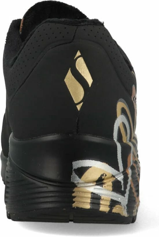 Skechers Uno-Metallic Love Dames Sneakers - Black/Gold - Maat 40 16 Skechers Uno-Metallic Love Dames Sneakers - Black/Gold - Maat 40 - Afbeelding 14