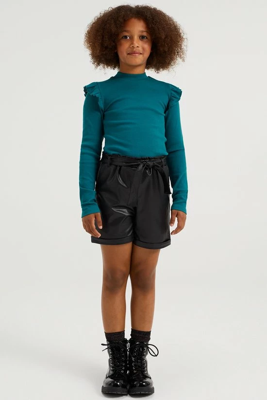 WE Fashion Meisjes Paperbag Short Van Imitatieleer - Maat 134/140 6 WE Fashion Meisjes Paperbag Short Van Imitatieleer - Maat 134/140 - Afbeelding 4