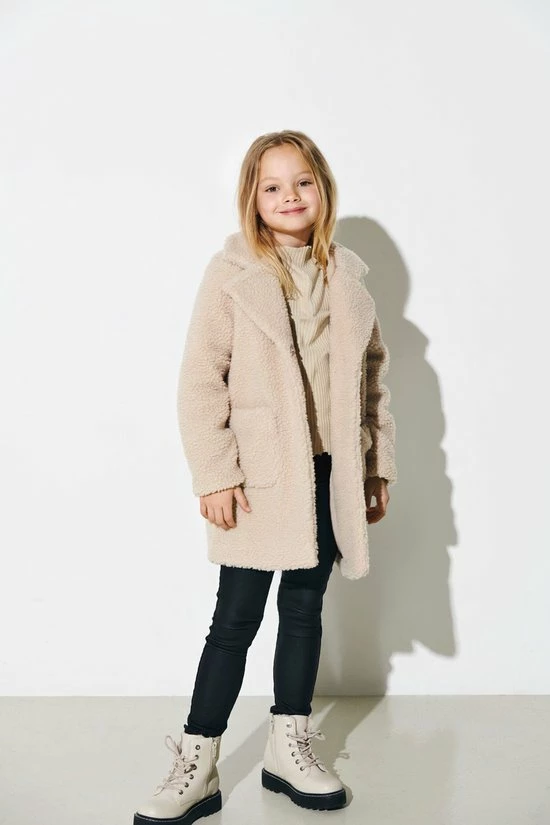 ONLY KOGNEWAURELIA SHERPA COAT OTW NOOS Meisjes Jas - Maat 164 5 ONLY KOGNEWAURELIA SHERPA COAT OTW NOOS Meisjes Jas - Maat 164 - Afbeelding 3