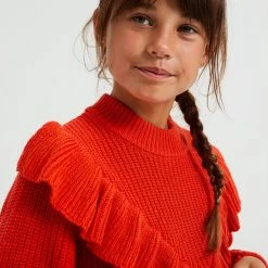 WE Fashion Meisjes Gebreide Trui Met Volants 11 WE Fashion Meisjes Gebreide Trui Met Volants -JACK & JONES JUNIOR winkel 550x825