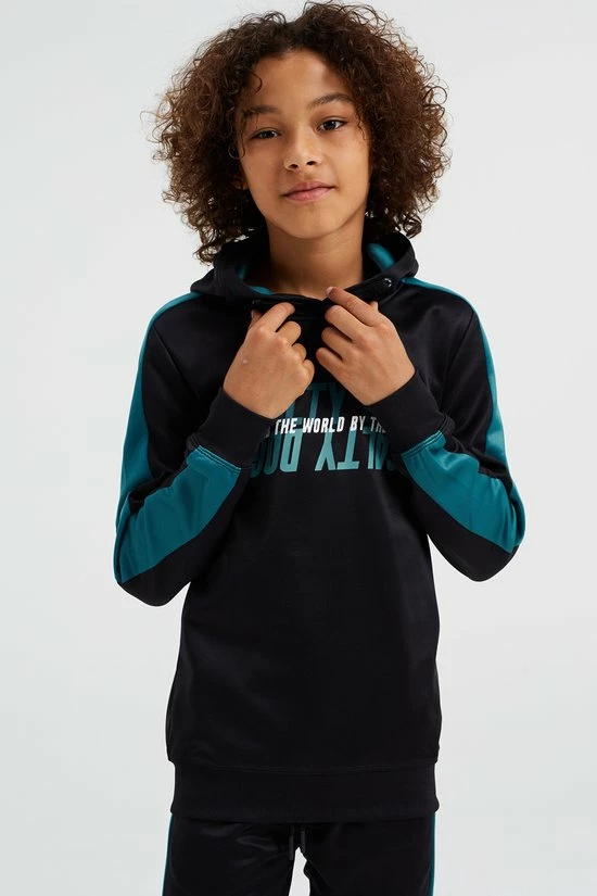 WE Fashion Jongens Capuchonsweater Met Opdruk 5 WE Fashion Jongens Capuchonsweater Met Opdruk - Afbeelding 3