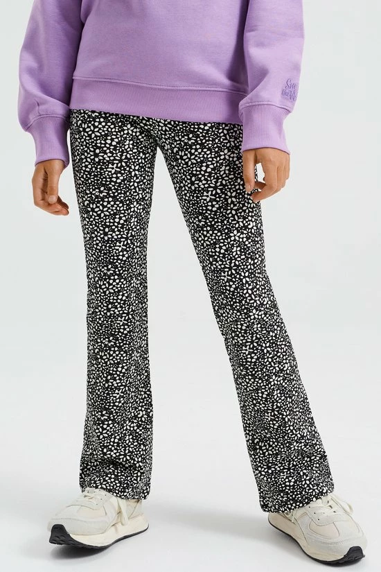 WE Fashion Meisjes Flared Legging Met Dessin 4 WE Fashion Meisjes Flared Legging Met Dessin - Afbeelding 2
