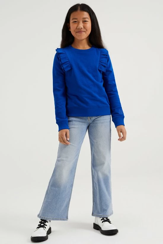 WE Fashion Meisjes Sweater Met Ruffles 4 WE Fashion Meisjes Sweater Met Ruffles - Afbeelding 2