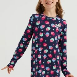 Alternative view of WE Fashion Meisjes Nachthemd Met Dessin - Maat 146/152