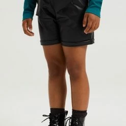Alternative view of WE Fashion Meisjes Paperbag Short Van Imitatieleer - Maat 134/140