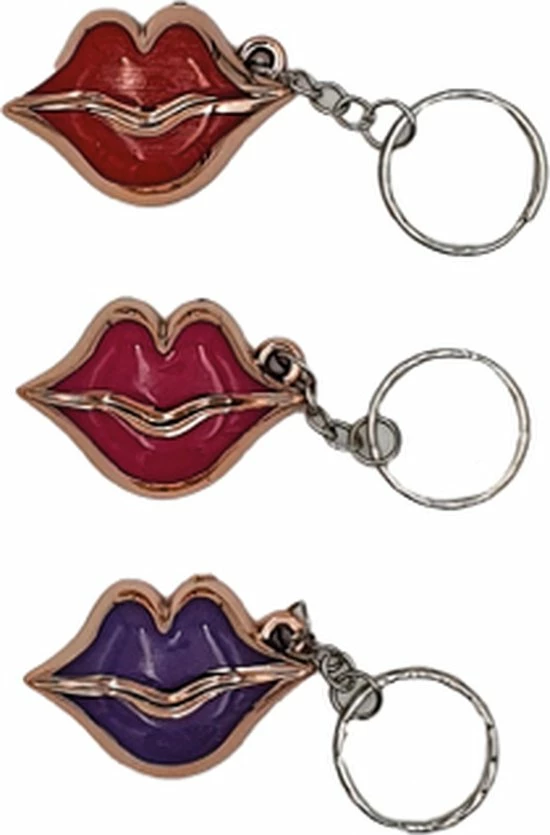 Anouk Michaela Sleutelhanger Kus Lippen | Lightfight | Roze 4 Anouk Michaela Sleutelhanger Kus Lippen | Lightfight | Roze - Afbeelding 2
