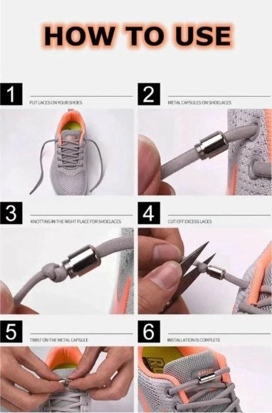 Merkloos Veters - (licht Roze) - Niet Strikken - Elastische Veters - No Tie - Schoenveters - Sportveters - Rond - Schoenveters - Kinderveters 6 Merkloos Veters - (licht Roze) - Niet Strikken - Elastische Veters - No Tie - Schoenveters - Sportveters - Rond - Schoenveters - Kinderveters - Afbeelding 4